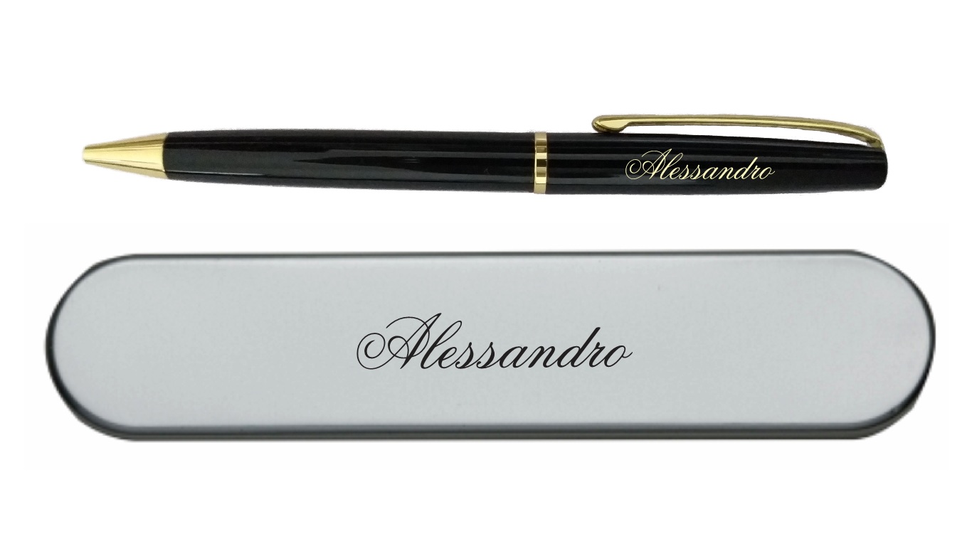 Caneta fino acabamento PRETA com estojo Personalizada.jpg